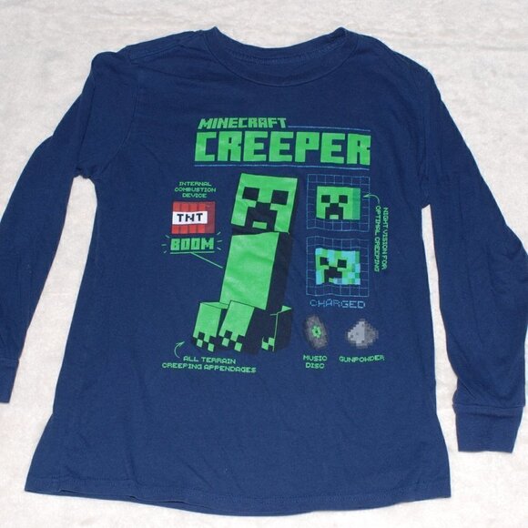 Marks and Spencer Minecraft Mojang T-shirt noir manches courtes 12-13